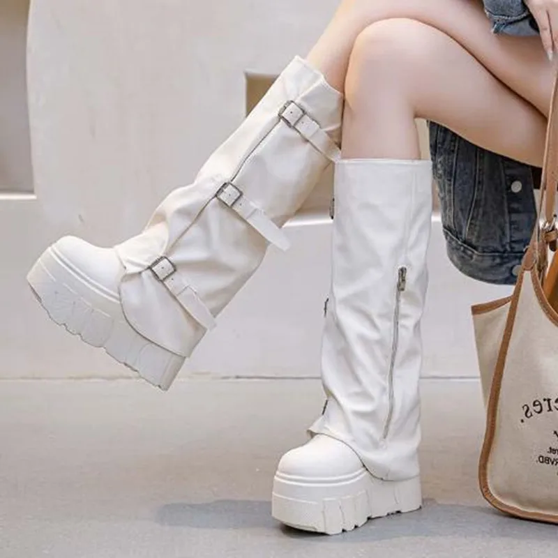 2026 модная осенне-зимняя женская обувь на платформе, сапоги до колена, женские теплые плюшевые высокие сапоги на скрытом каблуке, зимняя обувь Botas Mujer
2026 модная осенне-зимняя женская обувь на платформе, сапоги до колена, женские теплые плюшевые высокие сапоги на скрытом каблуке, зимняя обувь Botas Mujer