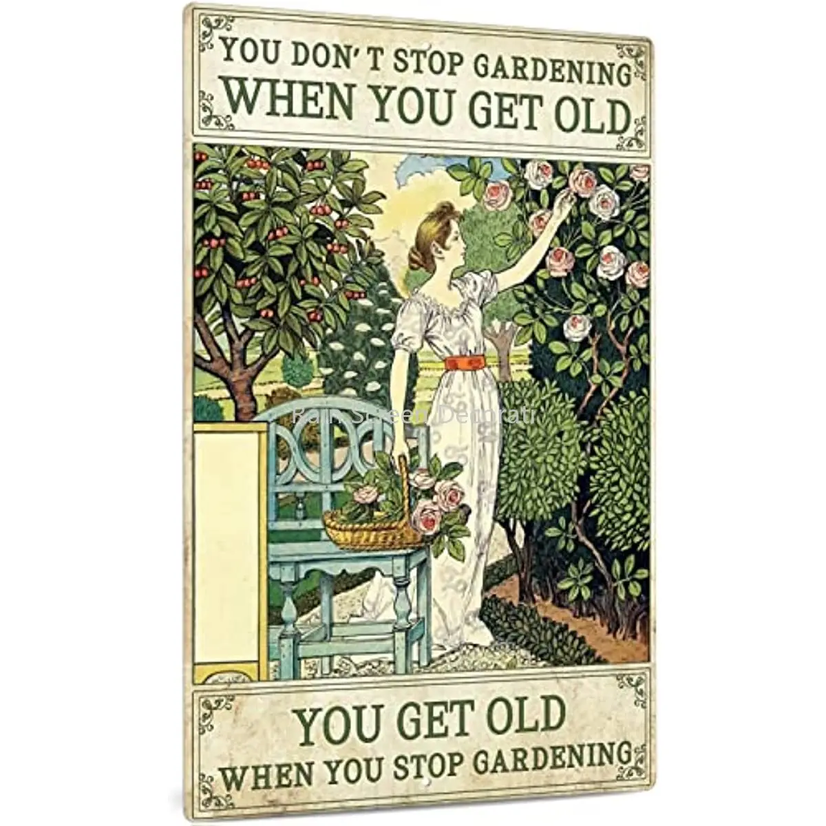 Vintage Metal Tin Sign for Home Yard Garden Wall Decor Gift for Plant Floral Lovers, You Don't Stop Gardening When You'er Old
Vintage Metal Tin Sign for Home Yard Garden Wall Decor Gift for Plant Floral Lovers, You Don't Stop Gardening When You'er Old