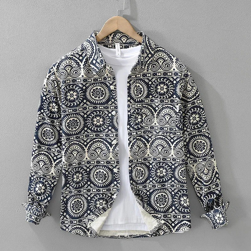 Fashion Print Shirt for Men Long Sleeve Shirts Oversize Casual Clothing 2025 Spring New Streetwear Shirts
Fashion Print Shirt for Men Long Sleeve Shirts Oversize Casual Clothing 2025 Spring New Streetwear Shirts