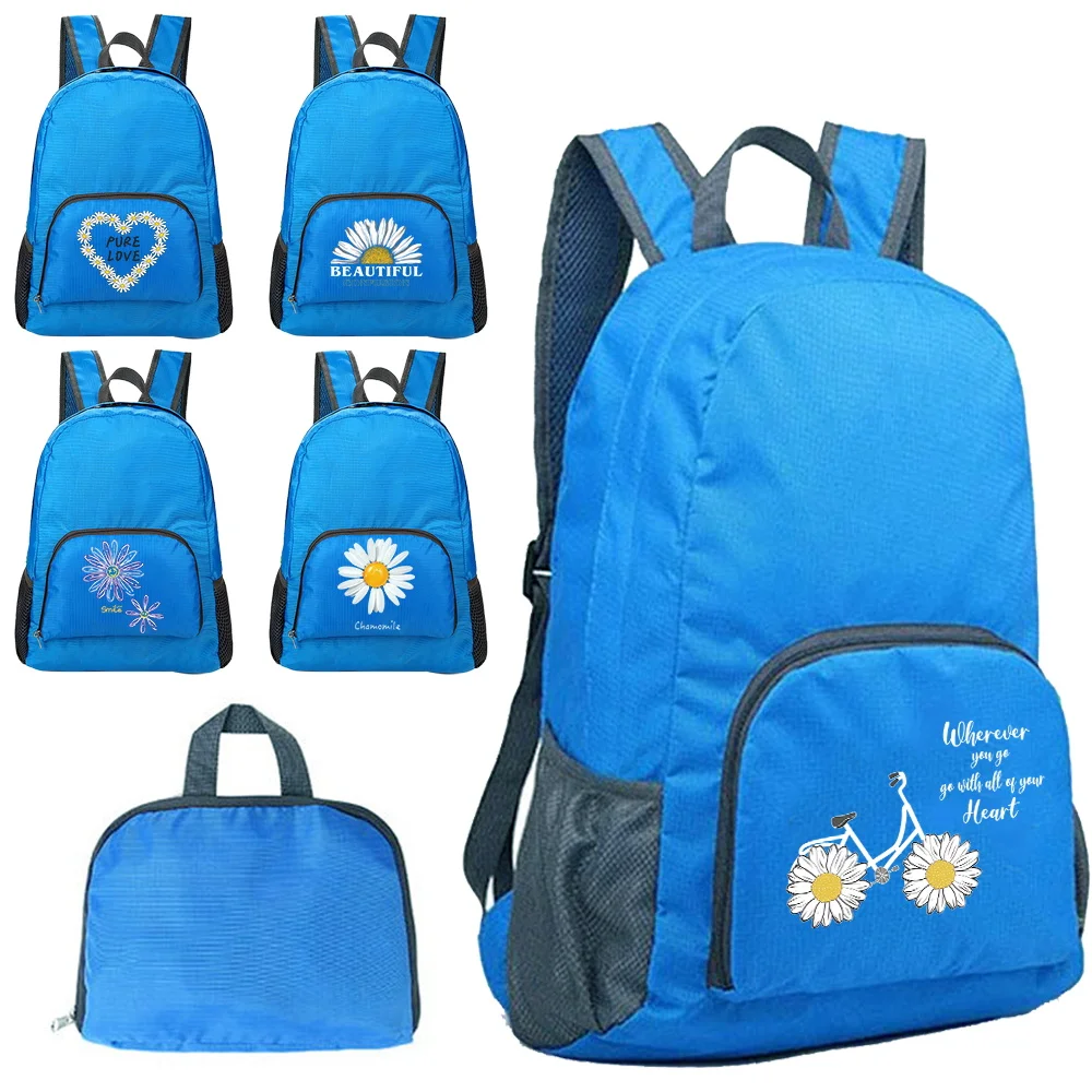 Portable Folding Backpack New Daisy Pattern Printing Folding Hiking Bag Ultra-light Outdoor Cycling Travel Backpack
Portable Folding Backpack New Daisy Pattern Printing Folding Hiking Bag Ultra-light Outdoor Cycling Travel Backpack