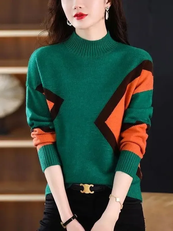 Винтажные геометрические свитера с вставками для женщин: осенне-зимняя верхняя одежда Cleanfit для женщин среднего возраста
Винтажные геометрические свитера с вставками для женщин: осенне-зимняя верхняя одежда Cleanfit для женщин среднего возраста