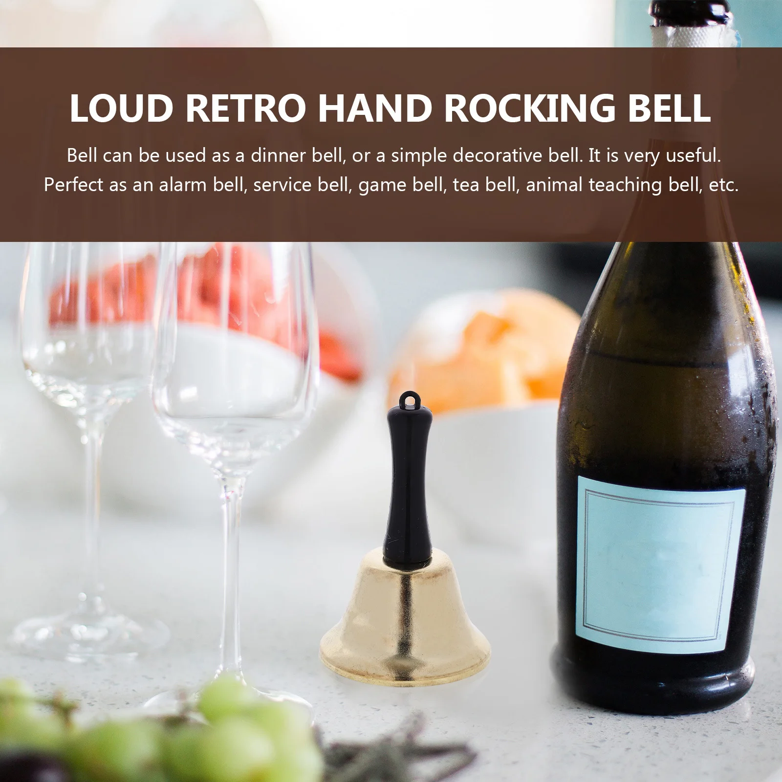 2pcs Metal Hand Bell Golden Portable Children Musical Instrument For Christmas Party School Home Festival Decoration
2pcs Metal Hand Bell Golden Portable Children Musical Instrument For Christmas Party School Home Festival Decoration