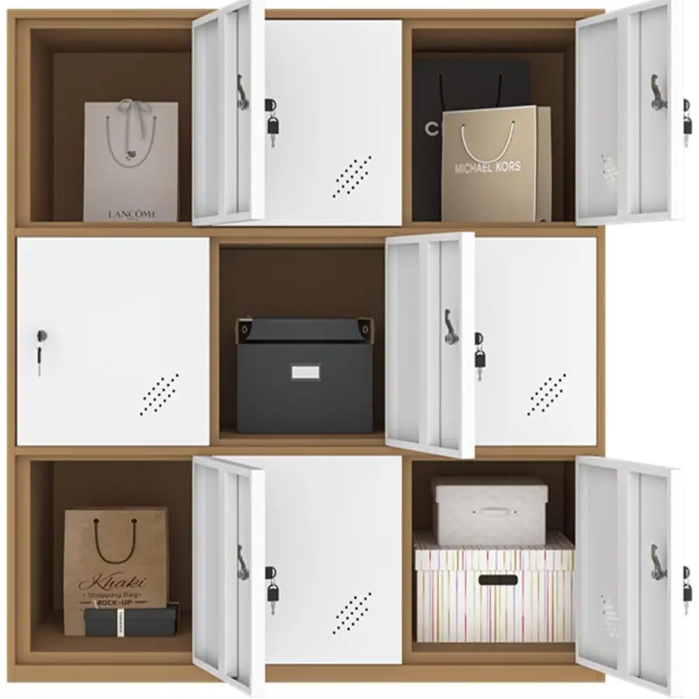 9 Door Metal Oice Storage Locker Cabinet, Gym School and Home Locker,Metal Locker Storage or Employee Sta or Workers(Browm and W
9 Door Metal Oice Storage Locker Cabinet, Gym School and Home Locker,Metal Locker Storage or Employee Sta or Workers(Browm and W