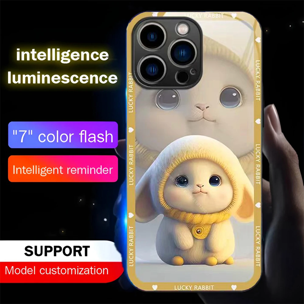 So Cute Yellow Hat Rabbit Sound Control LED Flash Cases Luminous Glass Cover For Samsung S25 S24 S23 S22 S21 S20 FE Plus Ultra
So Cute Yellow Hat Rabbit Sound Control LED Flash Cases Luminous Glass Cover For Samsung S25 S24 S23 S22 S21 S20 FE Plus Ultra