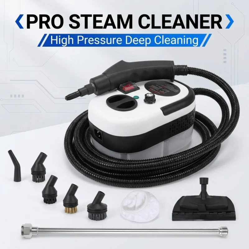Portable High Pressure Handheld Steam Cleaner High Temperature Cleaning Machine with Multi Brush Heads for Kitchen Bathroom Car
Portable High Pressure Handheld Steam Cleaner High Temperature Cleaning Machine with Multi Brush Heads for Kitchen Bathroom Car