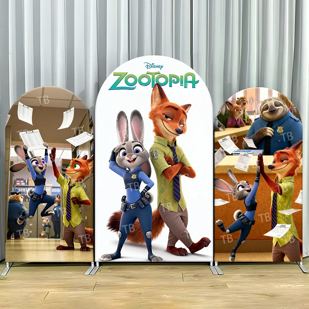 Disney Zootopia Judy Nick Arch Backdrop Cover Office Scene For Kids Birthday Party Funny Cartoon Theme Photo Booth Decor Prop
Disney Zootopia Judy Nick Arch Backdrop Cover Office Scene For Kids Birthday Party Funny Cartoon Theme Photo Booth Decor Prop