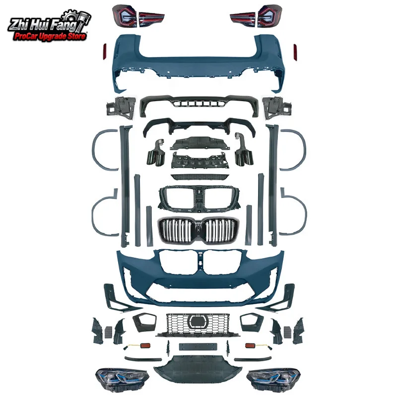 Suitable for BMW X3 Old to New G01 G08 Modified to 2022 X3M Front and Rear Bumper Headlight Taillight Full Body Kit
Suitable for BMW X3 Old to New G01 G08 Modified to 2022 X3M Front and Rear Bumper Headlight Taillight Full Body Kit