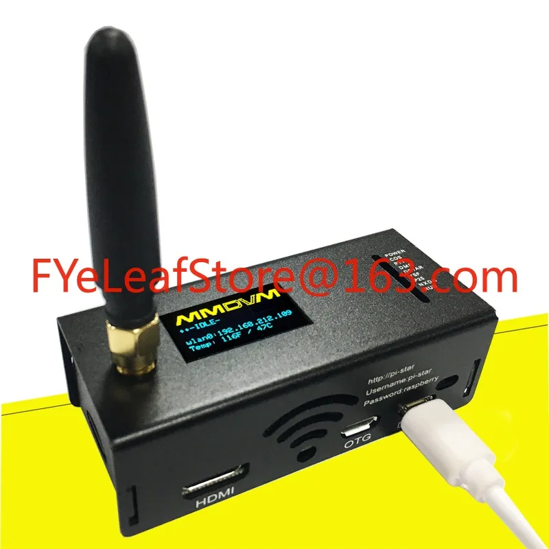Upgraded 4.2 MMDVM DMR Dstar YSF Hotspot Spot Radio WiFi Digital Voice Modem Raspberry P Zero W Two Color Screen Pi-Star
Upgraded 4.2 MMDVM DMR Dstar YSF Hotspot Spot Radio WiFi Digital Voice Modem Raspberry P Zero W Two Color Screen Pi-Star