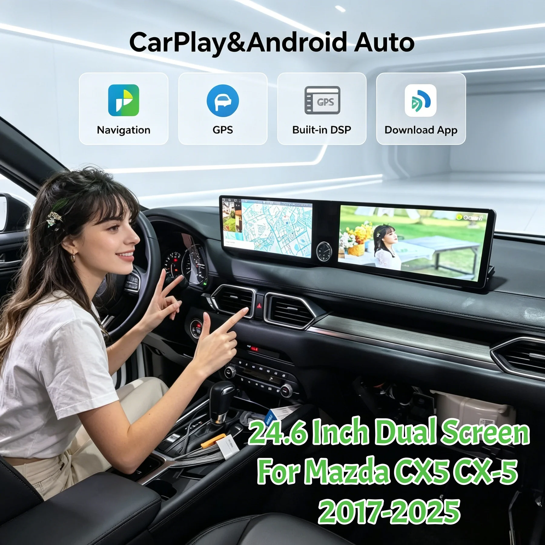 Car Accessories Radio For Mazda CX-5 2017-2025 Android Auto GPS Navigation Touch Screen Multimedia Stereo Receiver Head Unit
Car Accessories Radio For Mazda CX-5 2017-2025 Android Auto GPS Navigation Touch Screen Multimedia Stereo Receiver Head Unit