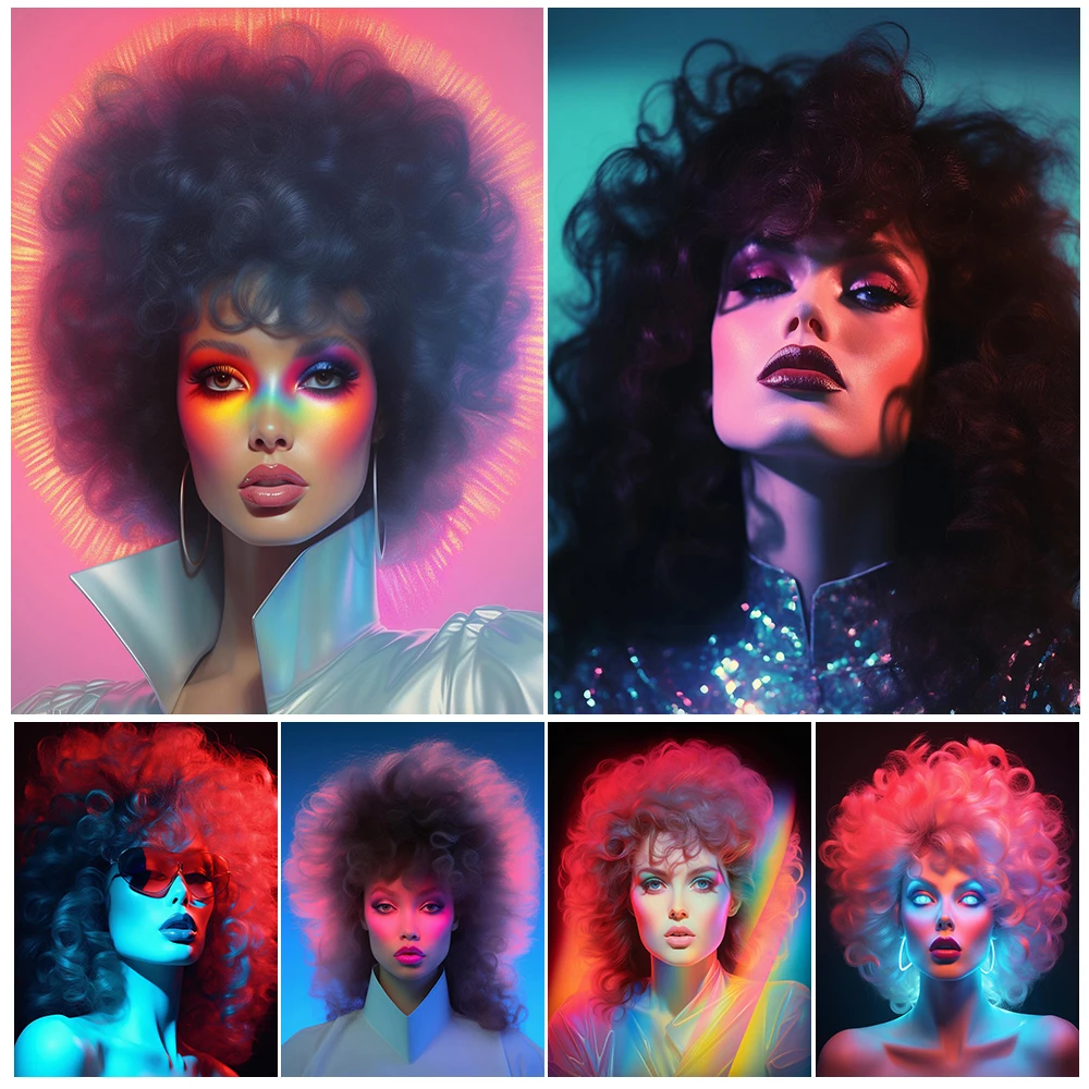 80S Disco Girl Vintage Photography Art Poster And Print Retro,Pink Bang Hair Girl Wall Art Canvas Painting Home Decor Unframed
80S Disco Girl Vintage Photography Art Poster And Print Retro,Pink Bang Hair Girl Wall Art Canvas Painting Home Decor Unframed