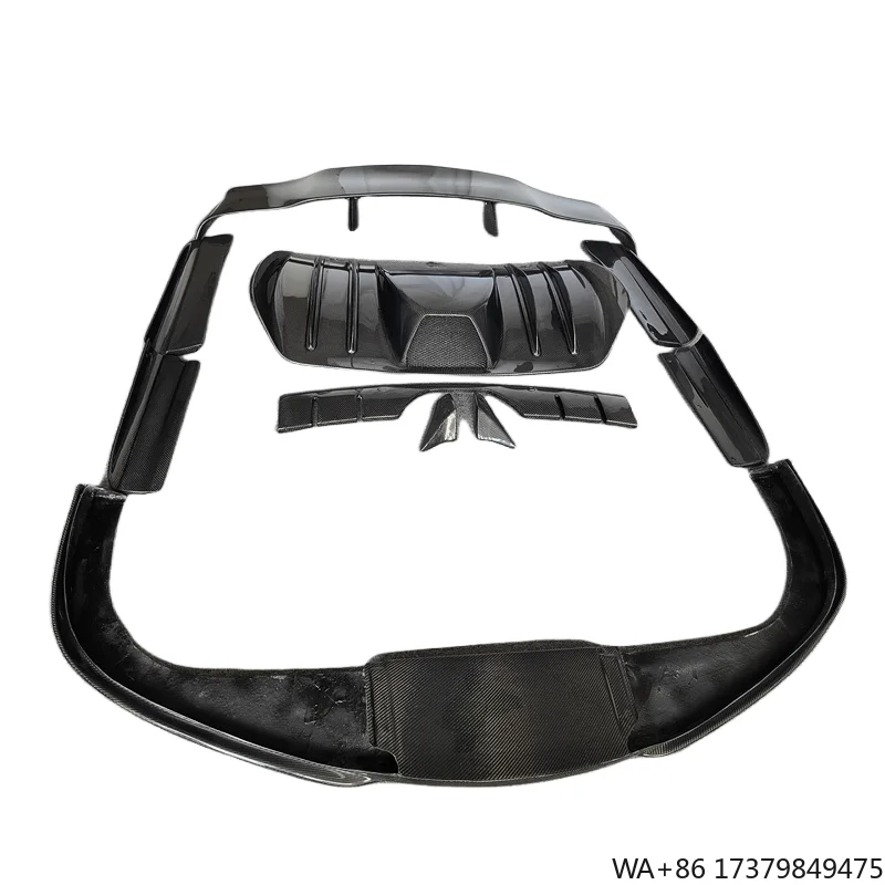 HM Style High-quality Carbon Fiber Front Lip and Rear Diffuser Side Skirts and Rear Spoiler Body Kit for Ferrari F430 Body Kit 
HM Style High-quality Carbon Fiber Front Lip and Rear Diffuser Side Skirts and Rear Spoiler Body Kit for Ferrari F430 Body Kit