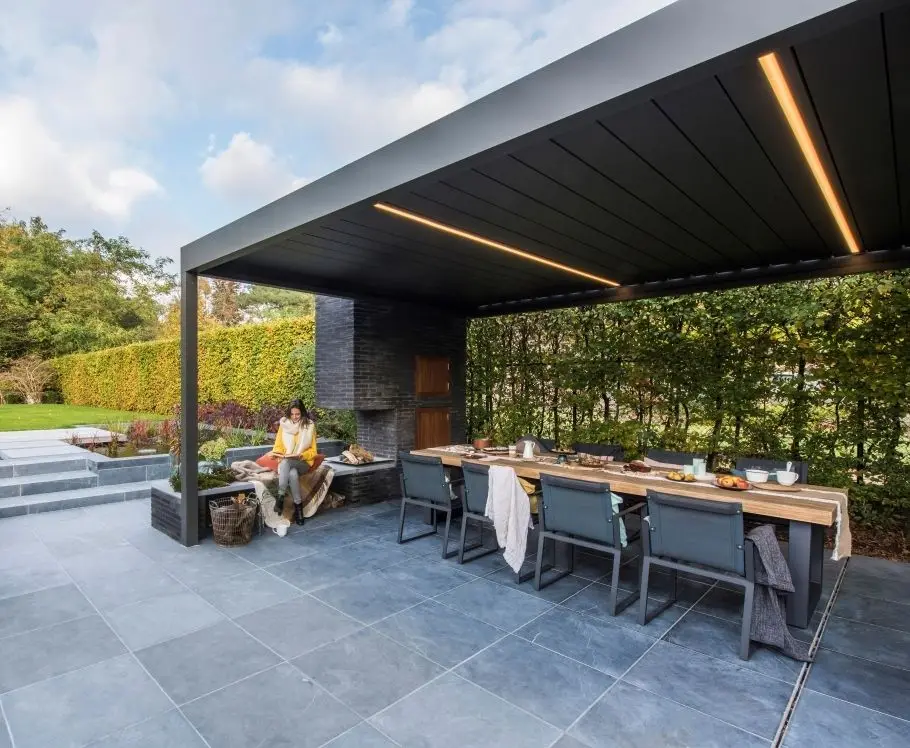 Waterproof Bioclimatic Pergolas Outdoor Customized Patio Gazebo Aluminium Pergola Motorized Louver Roof Modern Garden Building
Waterproof Bioclimatic Pergolas Outdoor Customized Patio Gazebo Aluminium Pergola Motorized Louver Roof Modern Garden Building