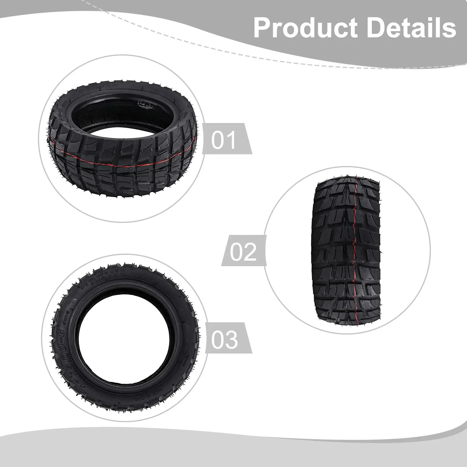10 Inch 10x3 006 Tubeless Tire For Zero Scooter Replacement Tire Compatible With For Kaabo And For Wolf Electric Scooters
10 Inch 10x3 006 Tubeless Tire For Zero Scooter Replacement Tire Compatible With For Kaabo And For Wolf Electric Scooters