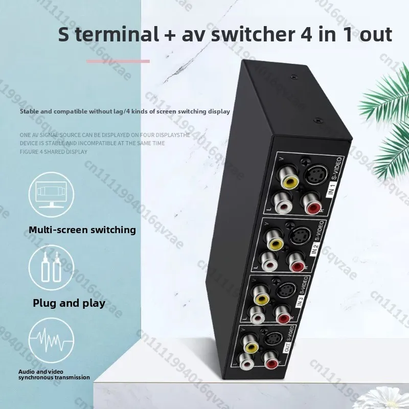 VSSW41 S Terminal Switcher S Terminal + Audio & Video Switcher, Four in One Out 4 in One Out
VSSW41 S Terminal Switcher S Terminal + Audio & Video Switcher, Four in One Out 4 in One Out