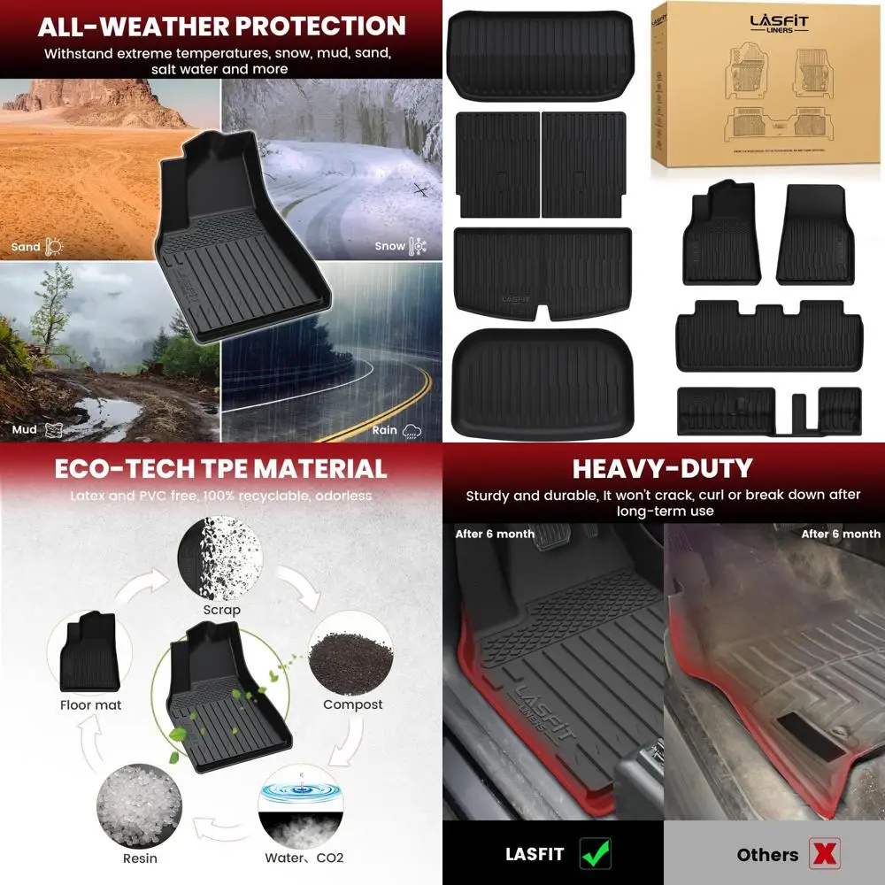 9 шт. очень толстые коврики премиум-класса для Tesla Model Y 7-местный 2025/2024/2023/2022/2021/2020 | TPE Всепогодная посадка Interi
9 шт. очень толстые коврики премиум-класса для Tesla Model Y 7-местный 2025/2024/2023/2022/2021/2020 | TPE Всепогодная посадка Interi