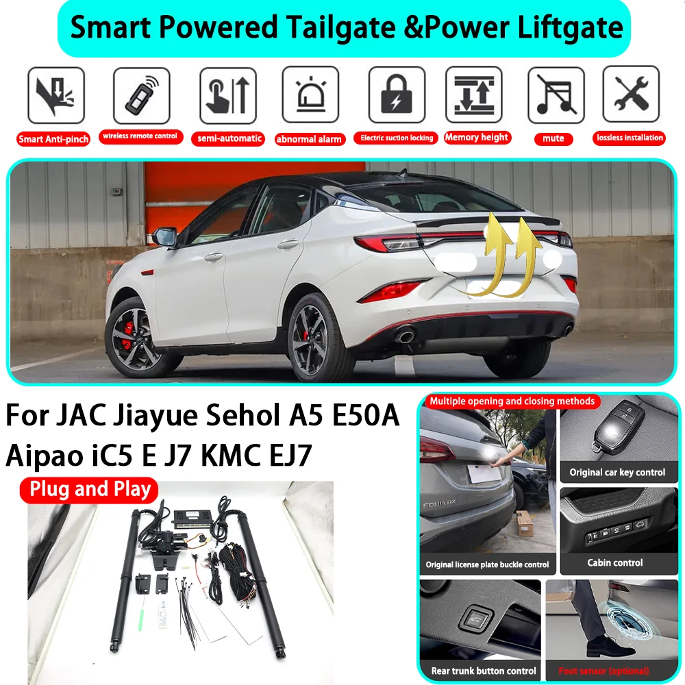 for JAC Jiayue Sehol A5 E50A Aipao iC5 E J7 KMC EJ7 OEM Smart Automatic Powered Tailgate Electric Power Tailgate Lift Kit
for JAC Jiayue Sehol A5 E50A Aipao iC5 E J7 KMC EJ7 OEM Smart Automatic Powered Tailgate Electric Power Tailgate Lift Kit