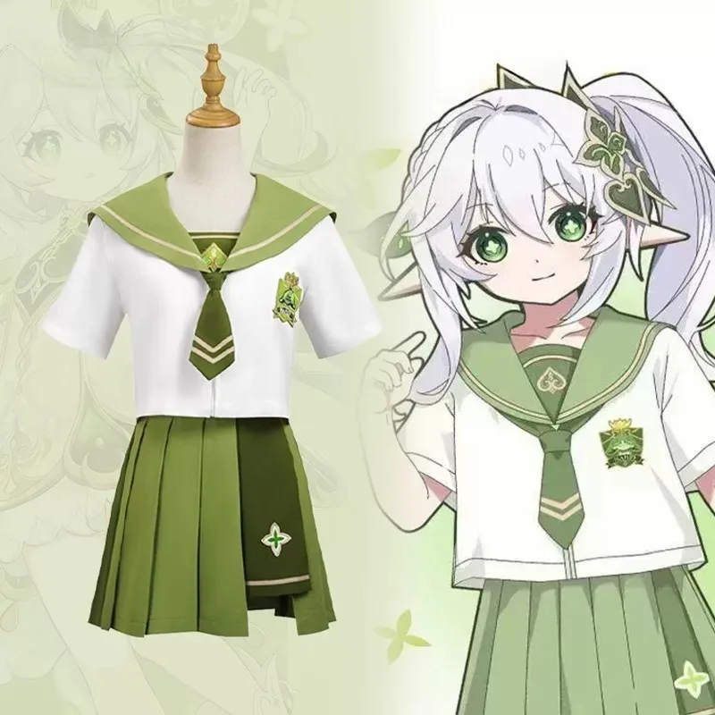 Genshin Impact Nahida Sailor Suit Cosplay Costume Japanese Jk Uniform Top Skirt Set Anime Party Halloween Role Play Women
Genshin Impact Nahida Sailor Suit Cosplay Costume Japanese Jk Uniform Top Skirt Set Anime Party Halloween Role Play Women
