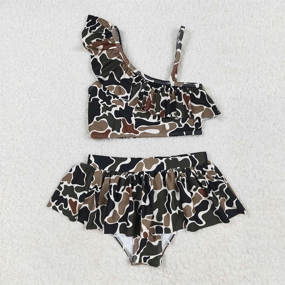 Baby Girls 2pcs Summer Swimsuits Brown Camo Ruffle Two-Piece Kids Swimsuit Duck Browm Ruffle Design for Girls
Baby Girls 2pcs Summer Swimsuits Brown Camo Ruffle Two-Piece Kids Swimsuit Duck Browm Ruffle Design for Girls