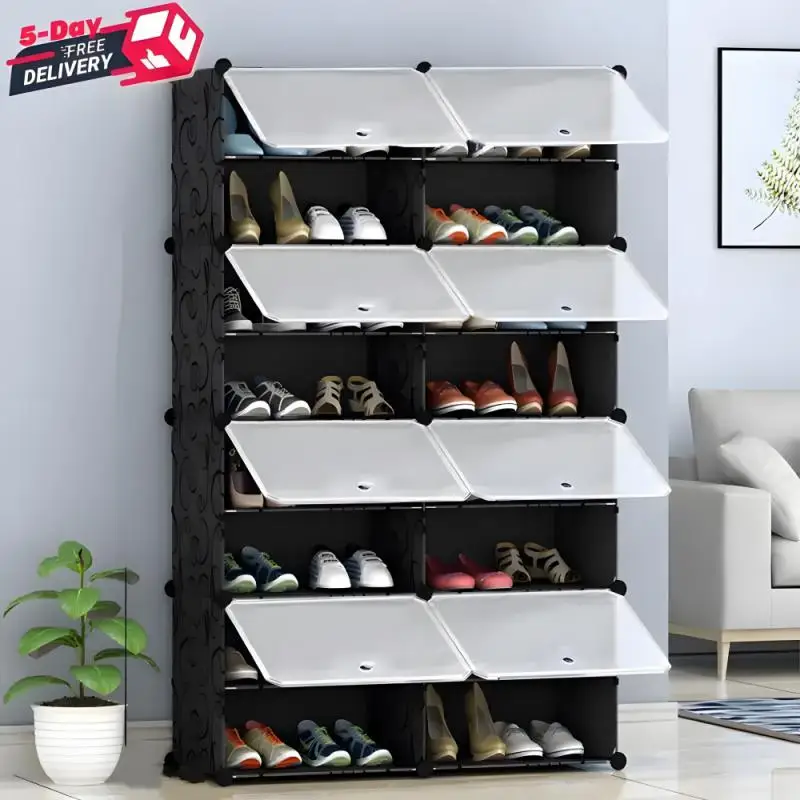 7-Tier 28 Pair Shoe Cabinet Racks Organizer Plastic Dustproof Shoes Case Shelf Expandable Sneakers Storage Box Home Furniture
7-Tier 28 Pair Shoe Cabinet Racks Organizer Plastic Dustproof Shoes Case Shelf Expandable Sneakers Storage Box Home Furniture