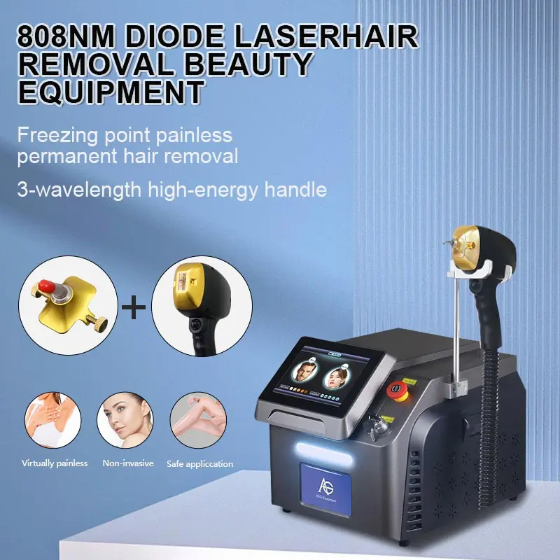 2000W Factory Price 808nm Diode Laser Hair Removal Machine Permanent Painless Hair Removal With Skin whiting Laser Epilator
2000W Factory Price 808nm Diode Laser Hair Removal Machine Permanent Painless Hair Removal With Skin whiting Laser Epilator