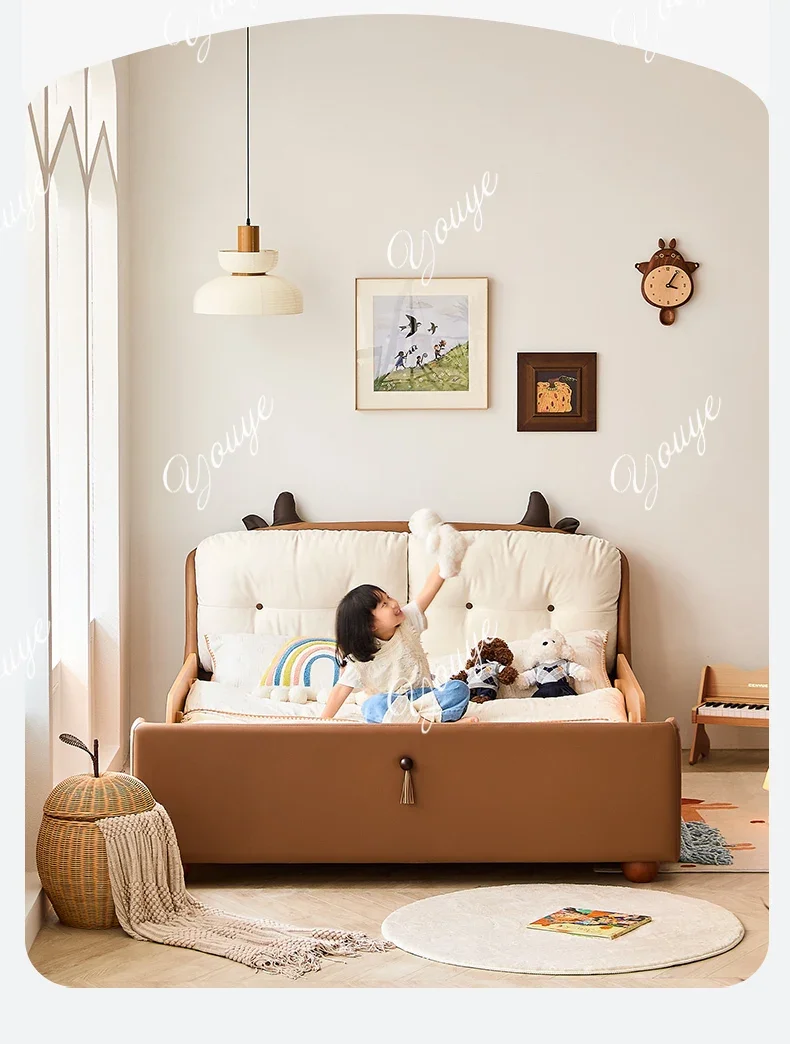 XX Cow Island Solid Wood Children's Bed Boys Single Bed 2025 New Girl Princess Bed With Guardrail Children's Bedroom
XX Cow Island Solid Wood Children's Bed Boys Single Bed 2025 New Girl Princess Bed With Guardrail Children's Bedroom