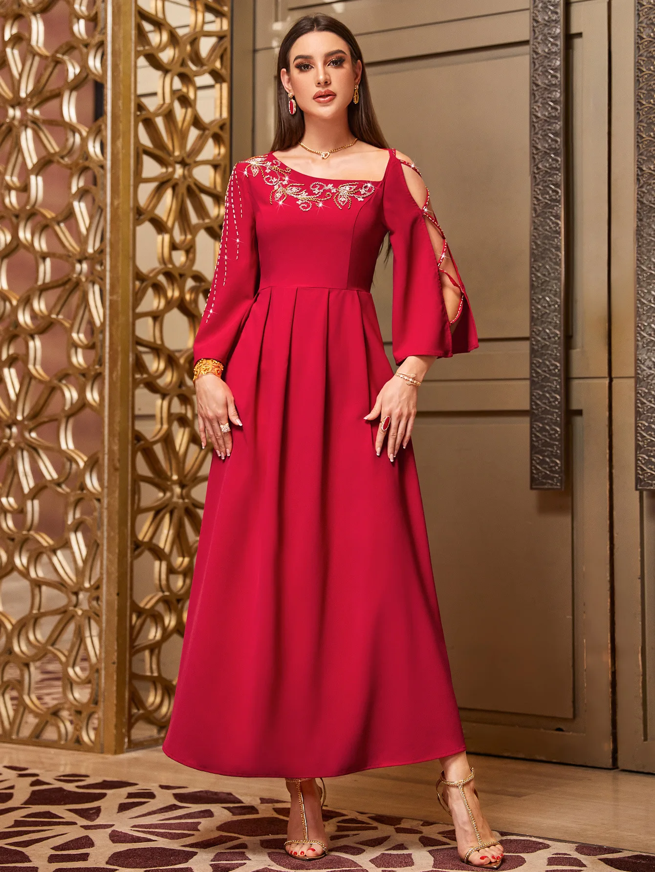 Rhinestone Abaya Dubai Evening Dress Embroidery Women Muslim Maxi Party Gown Femme Musulmane Vestidos Kaftan Arab Robe Caftan
Rhinestone Abaya Dubai Evening Dress Embroidery Women Muslim Maxi Party Gown Femme Musulmane Vestidos Kaftan Arab Robe Caftan