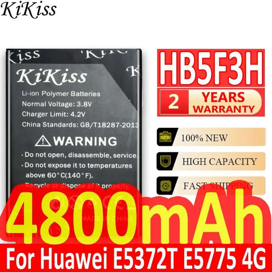 Mobile Phone Battery HB5F3H HB5F3H-12 4800Mah For Huawei Ascend E5372T E5775 4G Lte 4 Wifi Router
Mobile Phone Battery HB5F3H HB5F3H-12 4800Mah For Huawei Ascend E5372T E5775 4G Lte 4 Wifi Router
