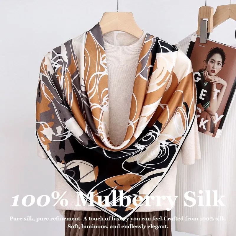 2026 New 100% Mulberry Silk Scarf 110cm Large Square Hand Rolled Real Silk Shawl Wrap Fashion Floral Foulard Luxury Gift for Her
2026 New 100% Mulberry Silk Scarf 110cm Large Square Hand Rolled Real Silk Shawl Wrap Fashion Floral Foulard Luxury Gift for Her