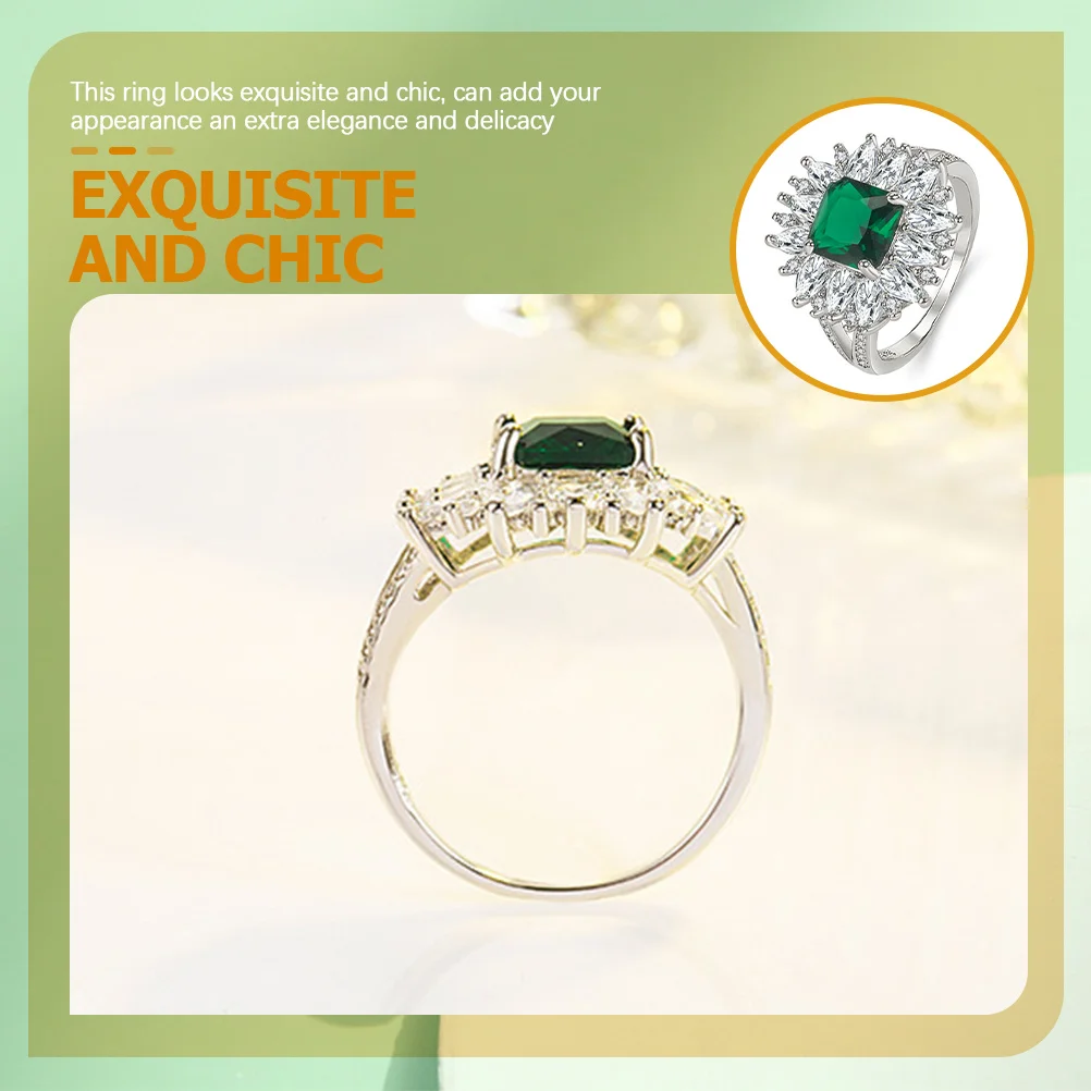 Emerald Zircon Ring For Women Four Claw Setting Wedding Engagement Aesthetic Jewelry Gift Bright Stylish Elegant
Emerald Zircon Ring For Women Four Claw Setting Wedding Engagement Aesthetic Jewelry Gift Bright Stylish Elegant