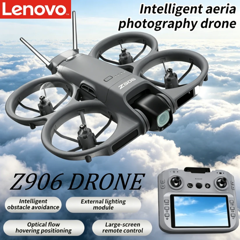 Lenovo Z906 Drone 8K HD Camera 6Axis Gyro 4Side Induction Obstacle Avoidance Optical Flow Positioning Hover Smart RC Quadcopter
Lenovo Z906 Drone 8K HD Camera 6Axis Gyro 4Side Induction Obstacle Avoidance Optical Flow Positioning Hover Smart RC Quadcopter