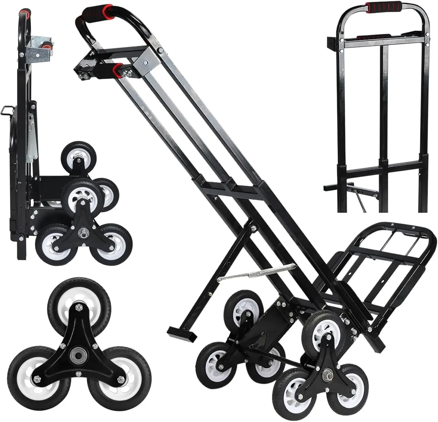 Stair Climbing Cart, Stair Climber Cart 460 Lb Capacity All Terrain Stair Dolly Heavy Duty with Telescoping Handle and 6 Wheels
Stair Climbing Cart, Stair Climber Cart 460 Lb Capacity All Terrain Stair Dolly Heavy Duty with Telescoping Handle and 6 Wheels