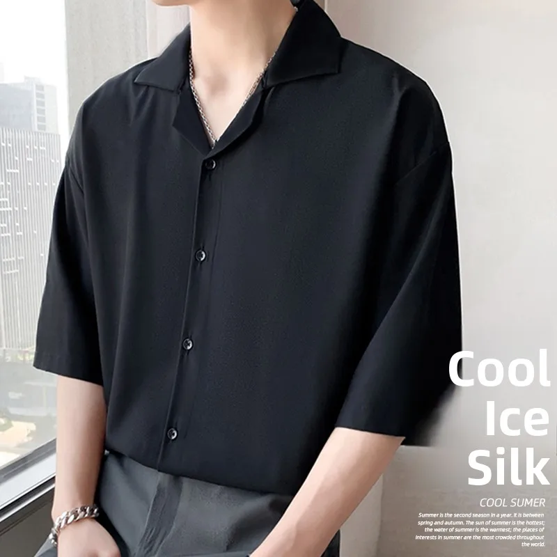 Легкий кубинский воротник ort Sve Ice Silk irt Мужской драпированный Feel No Iron Summer Thin Five Sve Youth Faion irt
Легкий кубинский воротник ort Sve Ice Silk irt Мужской драпированный Feel No Iron Summer Thin Five Sve Youth Faion irt