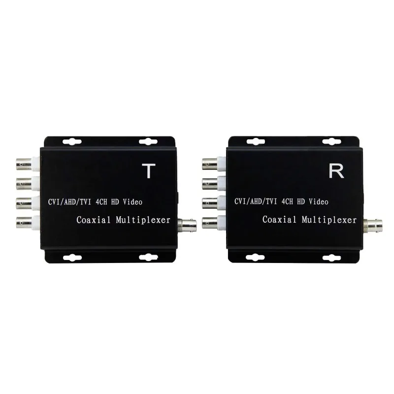 Coaxial Multiplexer 4 Channel CVI AHD TVI HD Analog Video Converter for 2MP Camera by One Coaxial Cable
Coaxial Multiplexer 4 Channel CVI AHD TVI HD Analog Video Converter for 2MP Camera by One Coaxial Cable