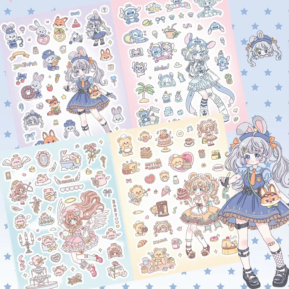 Cute Style Anime Girl Cartoon Stickers
Cute Style Anime Girl Cartoon Stickers