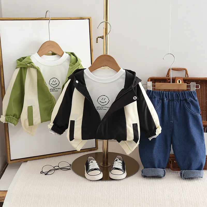 Boys Clothes Sets Spring Autumn Children Casual Coats Hoodies T-shirts Pants 3pcs Jogging Suit For Baby Tracksuits Kids Outfits
Boys Clothes Sets Spring Autumn Children Casual Coats Hoodies T-shirts Pants 3pcs Jogging Suit For Baby Tracksuits Kids Outfits