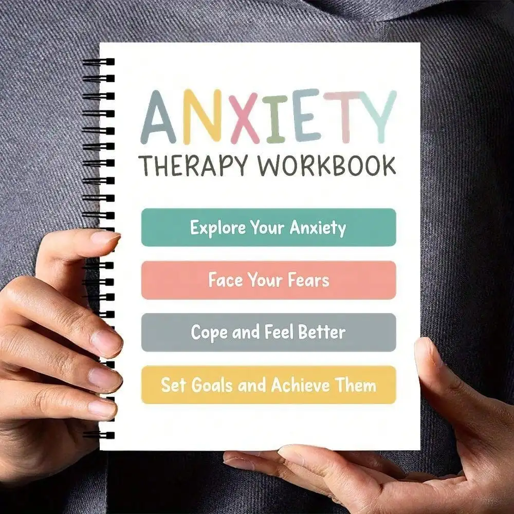Adult & Teen Anxiety Journal, Spiral-Bound CBT Coping Skills Notebook
Adult & Teen Anxiety Journal, Spiral-Bound CBT Coping Skills Notebook