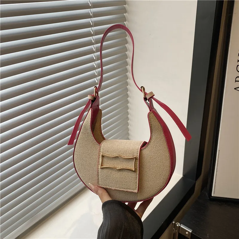 2025 new summer simple and fashionable crescent-shaped bag for women casual and stylish shoulder underarm bag
2025 new summer simple and fashionable crescent-shaped bag for women casual and stylish shoulder underarm bag