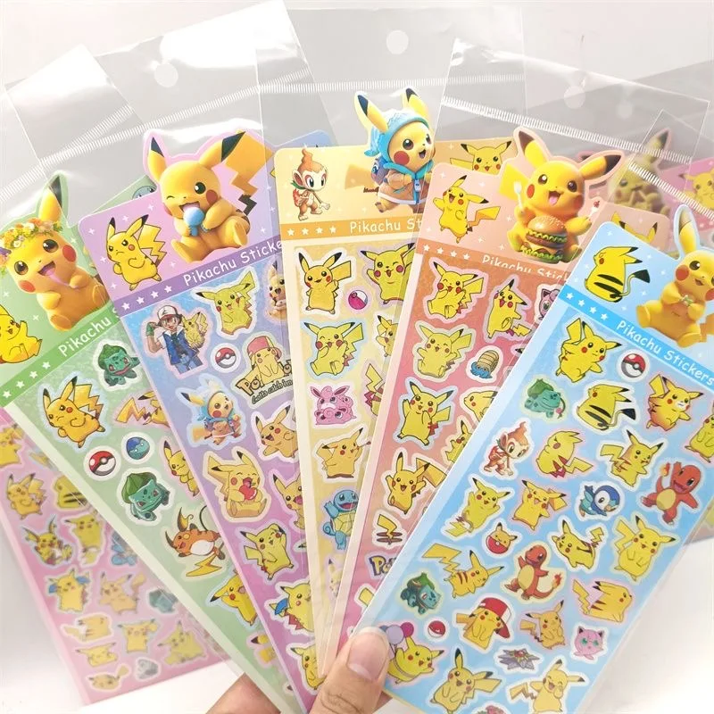 Pokemon Pikachu Cartoon Laser Stickers 4Pcs Cute Sticky Label Decorate The Desk Men's and Women's Backpacks Children's Toys
Pokemon Pikachu Cartoon Laser Stickers 4Pcs Cute Sticky Label Decorate The Desk Men's and Women's Backpacks Children's Toys