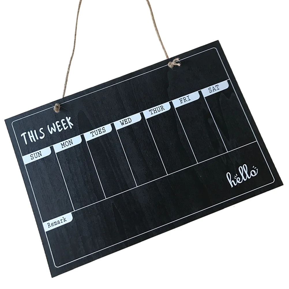 Hanging Blackboard Single Sided Wood Board Reusable Chalkboard Decor Reminders Mini Erasable Christmas Cafe
Hanging Blackboard Single Sided Wood Board Reusable Chalkboard Decor Reminders Mini Erasable Christmas Cafe