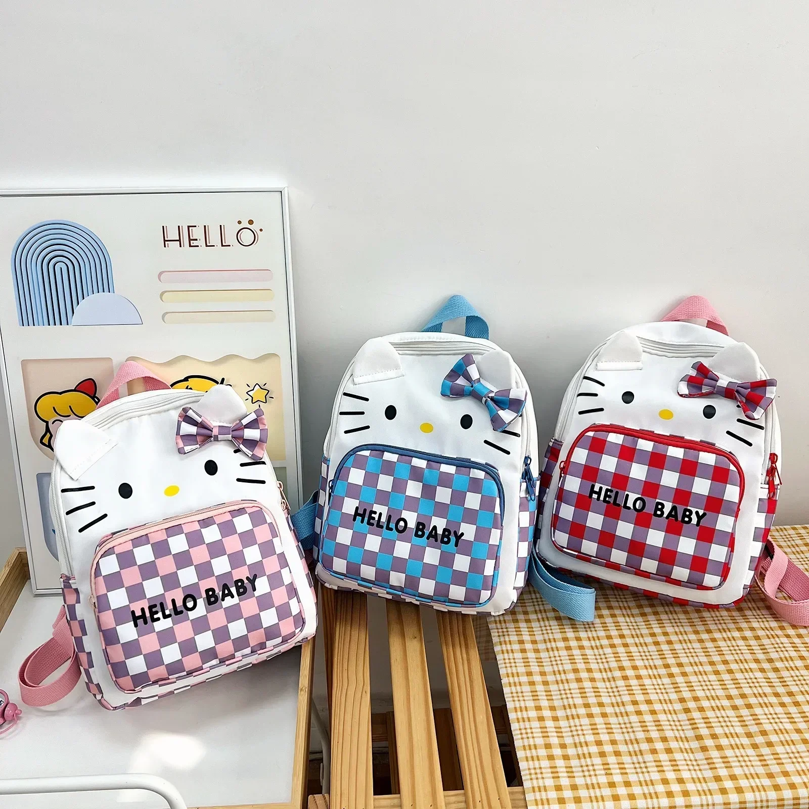 Sanrio Large Capacity Kindergarten Schoolbag Nylon boy girl Student Handbag New Shoulder Bag Cute Cartoon hello kitty Backpack
Sanrio Large Capacity Kindergarten Schoolbag Nylon boy girl Student Handbag New Shoulder Bag Cute Cartoon hello kitty Backpack