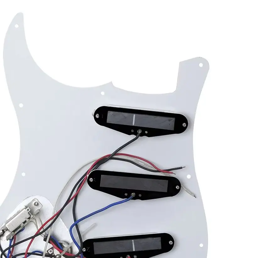 2 Pieces Electric Guitar Pickguard Plate Celluloid Nitrate Guitar Pickguard Parts Accessories with Three Single Coil Pickups
2 Pieces Electric Guitar Pickguard Plate Celluloid Nitrate Guitar Pickguard Parts Accessories with Three Single Coil Pickups