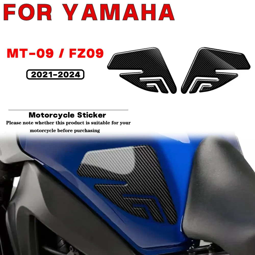 For YAMAHA MT-09 FZ09 2021 2022 2023 2024 Motorcycle Side Fuel Tank Pad Knee Decal Protection Sticker 3D Carbon
For YAMAHA MT-09 FZ09 2021 2022 2023 2024 Motorcycle Side Fuel Tank Pad Knee Decal Protection Sticker 3D Carbon