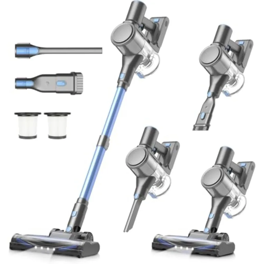 Cordless Vacuum Cleaner for Home, 450W/40Kpa 50Mins Stick Vacuum, Anti-Tangle 1.5L Dust Cup, Rechargeable Wireless Handheld Vac
Cordless Vacuum Cleaner for Home, 450W/40Kpa 50Mins Stick Vacuum, Anti-Tangle 1.5L Dust Cup, Rechargeable Wireless Handheld Vac