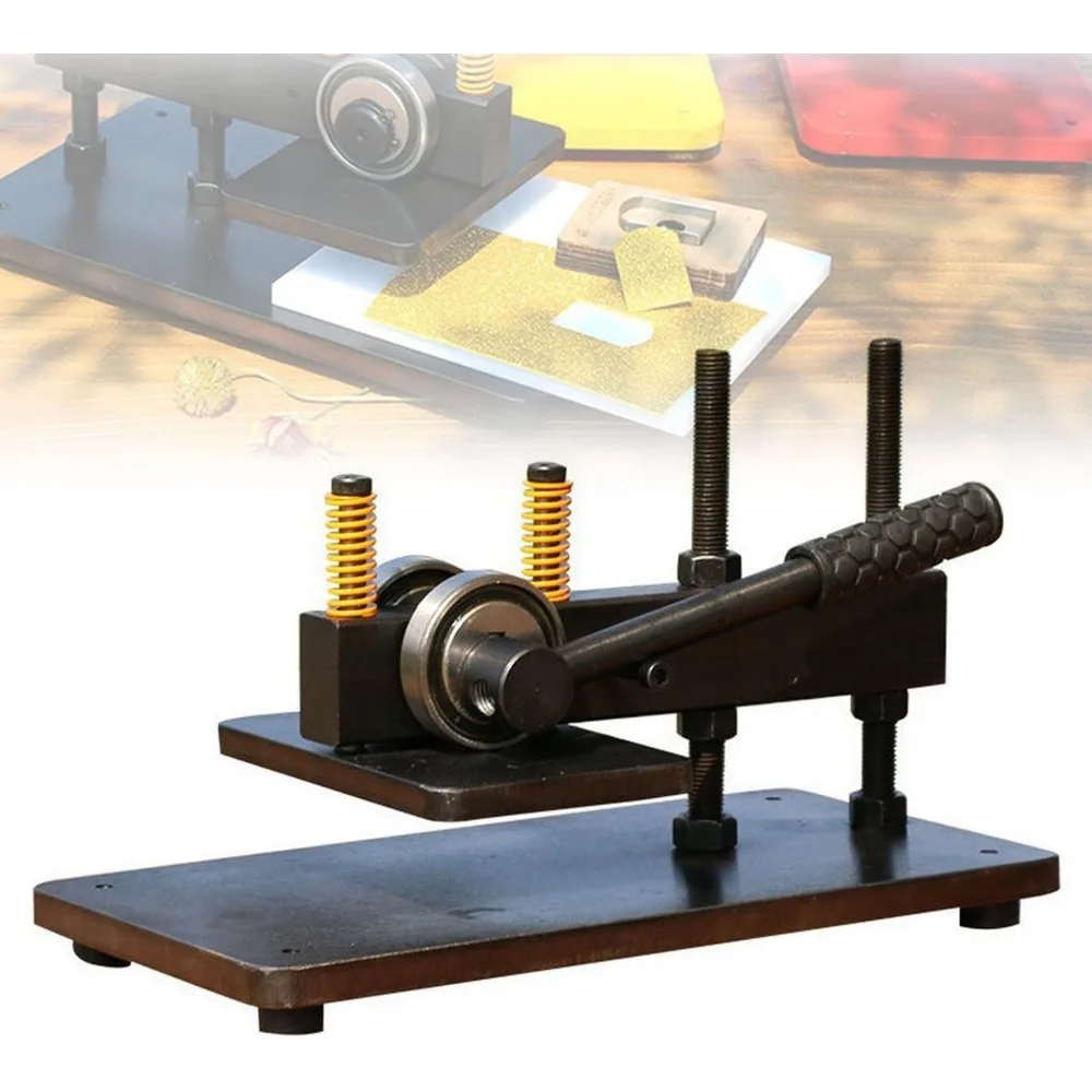 Manual Die Cutting Machine, 18x12cm Heavy Duty Manual Paper Leather Cutting Press Machine with Anti-Slip Handle, 0-120mm Height
Manual Die Cutting Machine, 18x12cm Heavy Duty Manual Paper Leather Cutting Press Machine with Anti-Slip Handle, 0-120mm Height