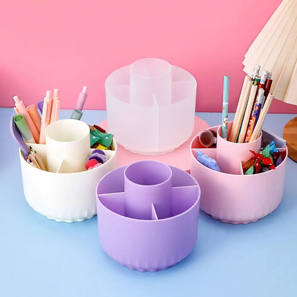Rotating Pen Holder Pen Holder Rotating Desk Organizer with 5 Slots for Pens Makeup Brushes Pencils Capacity Holder for Office
Rotating Pen Holder Pen Holder Rotating Desk Organizer with 5 Slots for Pens Makeup Brushes Pencils Capacity Holder for Office