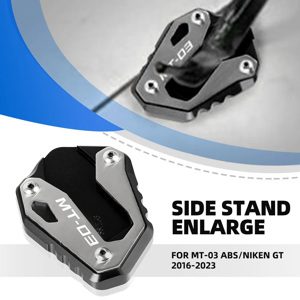 Foot Side Stand Auxiliary Pad Kickstand Support Plate Extension Accessories For Yamaha MT-03 ABS/NIKEN GT 2016-2021 2022 2023
Foot Side Stand Auxiliary Pad Kickstand Support Plate Extension Accessories For Yamaha MT-03 ABS/NIKEN GT 2016-2021 2022 2023