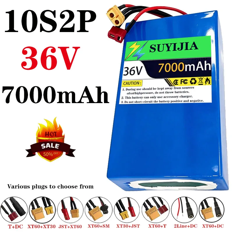 New 10S2P 36V 7000mAh 18650 lithium-ion rechargeable battery 500W high power 36V 7AH battery for electric motorcycles
New 10S2P 36V 7000mAh 18650 lithium-ion rechargeable battery 500W high power 36V 7AH battery for electric motorcycles