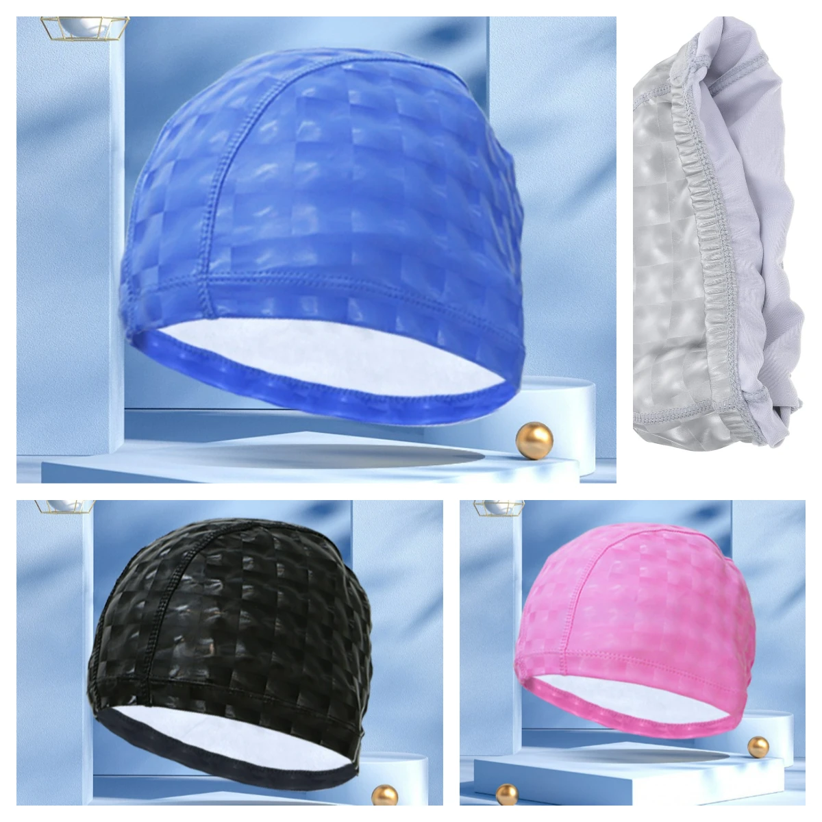 Шапочка для плавания из искусственной кожи для взрослых, водонепроницаемая, унисекс, шапочка для дайвинга в бассейне, длинные волосы, защита ушей, шапочка для плавания для мужчин и женщин, аксессуары для плавания
Шапочка для плавания из искусственной кожи для взрослых, водонепроницаемая, унисекс, шапочка для дайвинга в бассейне, длинные волосы, защита ушей, шапочка для плавания для мужчин и женщин, аксессуары для плавания