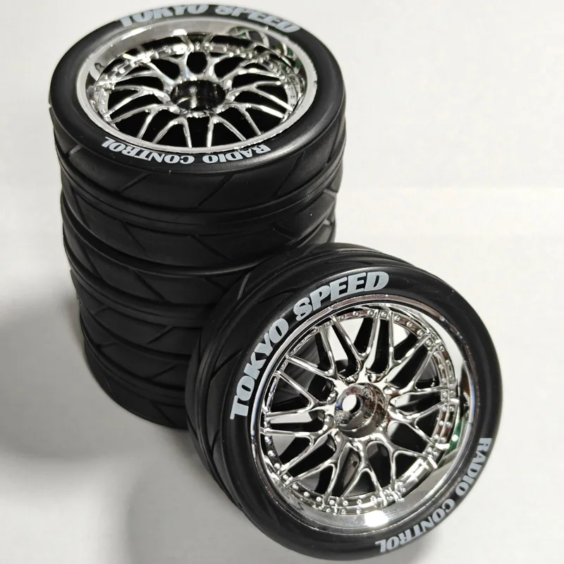 1/10 On-Road High Grip RC Rally Tires & Wheels Set - for Tamiya TT01/XV01/TA06, KYOSHO WR8 - Lightweight Plastic Upgrade
1/10 On-Road High Grip RC Rally Tires & Wheels Set - for Tamiya TT01/XV01/TA06, KYOSHO WR8 - Lightweight Plastic Upgrade