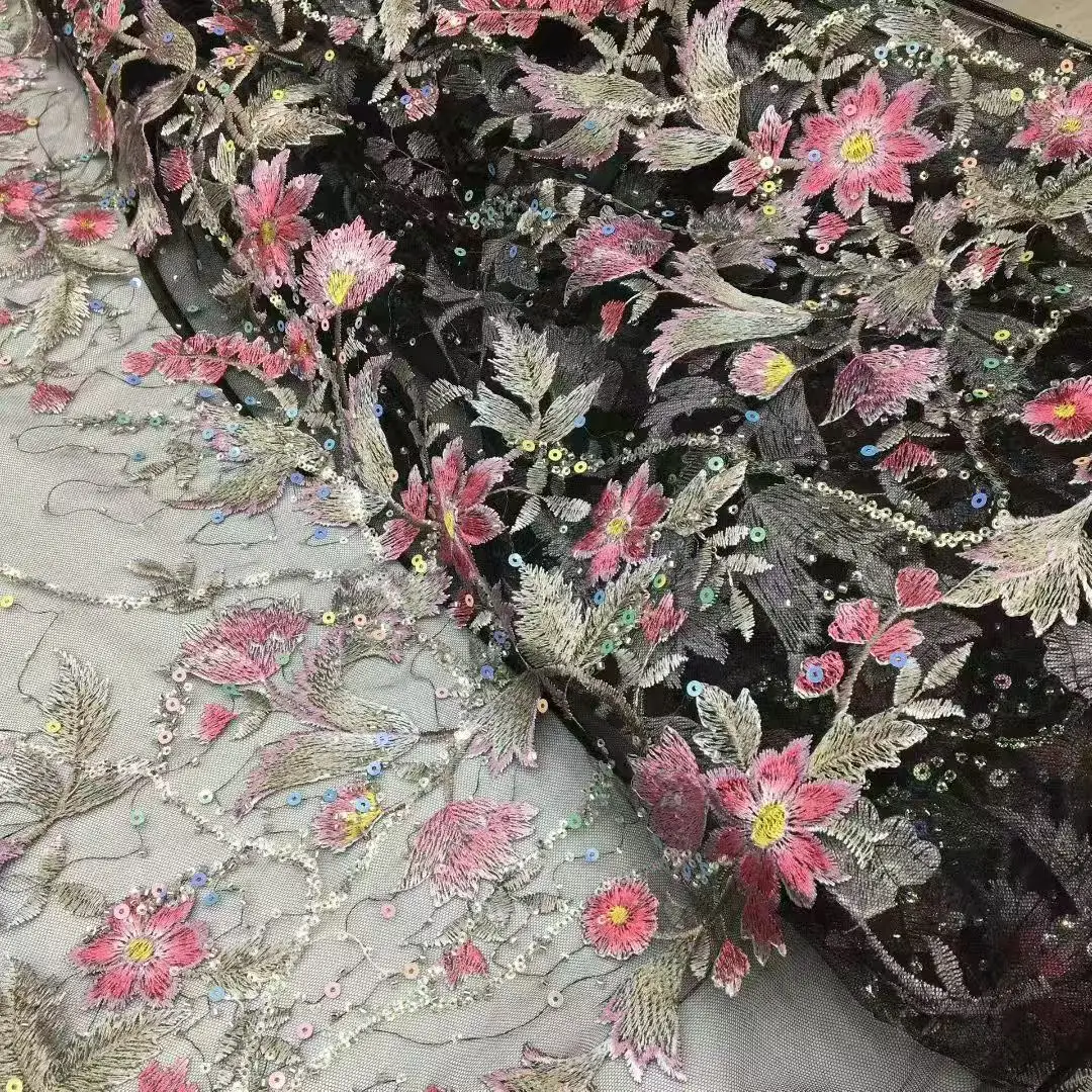 Latest Luxury Sequins Pearls Bridal Beaded Lace Fabric High Quality African latest nigerian lace fabrics 2026 3D Lace Fabric
Latest Luxury Sequins Pearls Bridal Beaded Lace Fabric High Quality African latest nigerian lace fabrics 2026 3D Lace Fabric